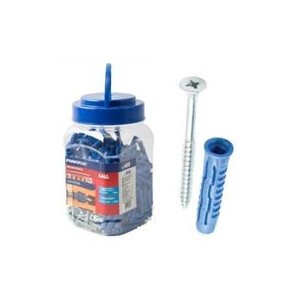 Universal Nylon Plug 8X40MM With Screws X400 Per Jar