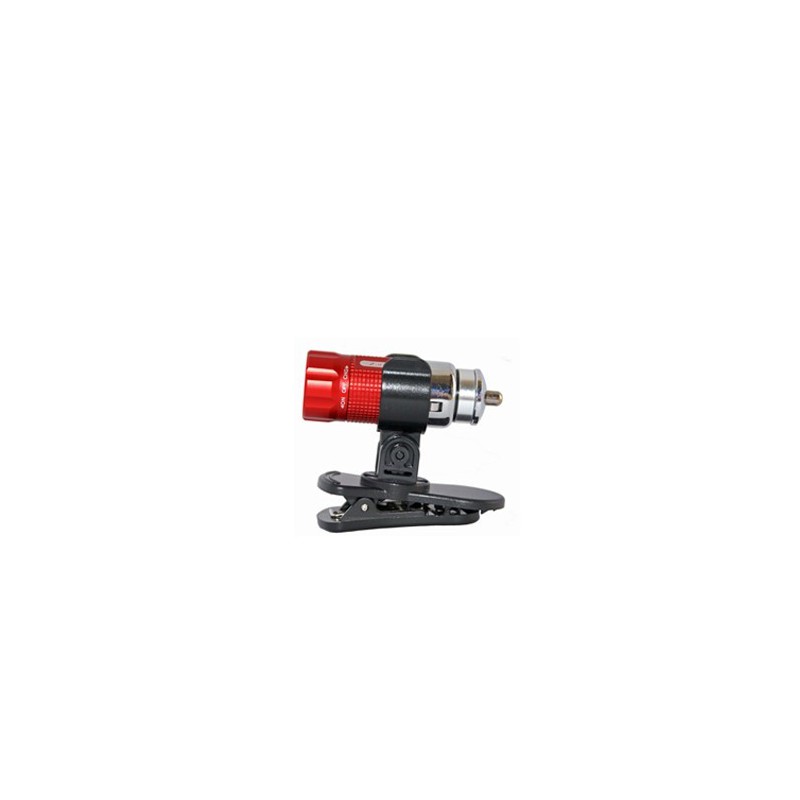 Zartek ZA-455  12v Rech.Mini LED torch,35lm,With Magnetic Clip,Avail in Black or Red