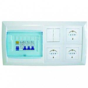 READY BOARD WITHOUT LAMP C/W 63A EL + CBs