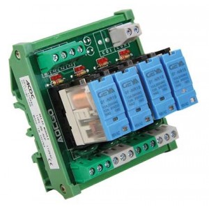 4-WAY 1C/O 110VAC 10A Relay Board Closed Base