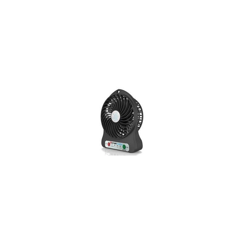 Zartek ZA-100-BLK Breez Rechargeable Mini Fan – BLACK,3 Speeds,Portable,USB Rechargeable