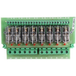 8-WAY PLUG-IN Relay Board 230VAC Open Base