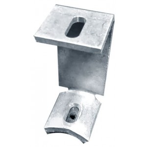 High C-BRACKET Galvanised For Corrugated Roof Mounting