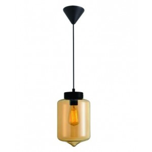 230V 40W E27 Pendant Light Amber Glass