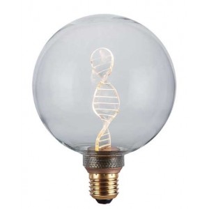230VAC 3.5W G125 Dna Filament Effect Lamp E27 Clear
