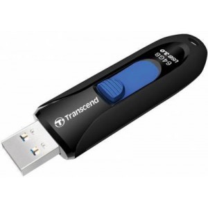 Transcend TS64GJF790K JetFlash 790K 64GB Black & Blue USB 3.1 Capless Flash Drive