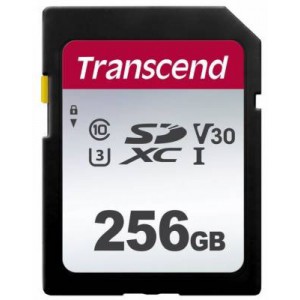 Transcend TS256GSDC300S 300S 256GB SDXC Class 10 V30 UHS-I U1 U3 Card