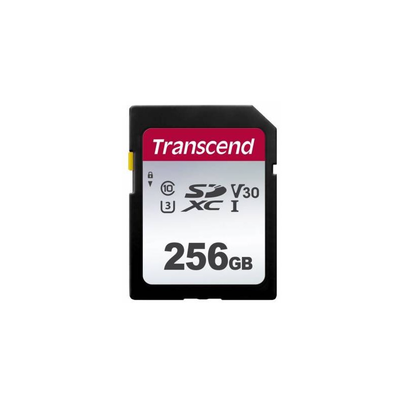 Transcend TS256GSDC300S 300S 256GB SDXC Class 10 V30 UHS-I U1 U3 Card