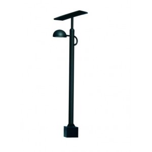 SOLAR GARDEN LAMP 4M POLE + LED 9W 6500k- EXCLUDES BATTERIES