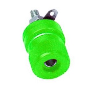 GREEN 16A 4mm BANANA SOCKET - M4/SOLDER/10