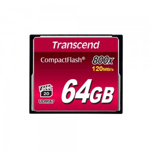 Transcend TS64GCF800 64GB CompactFlash Memory Card 800x 