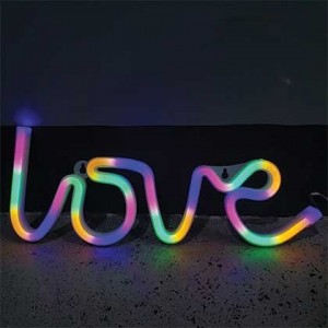 Love LED Neon Motif RGB 3XAA/USB