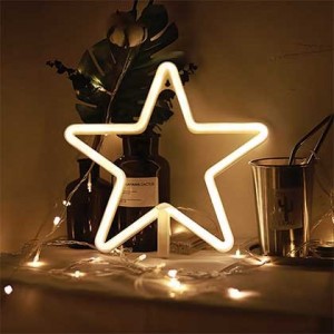 Star LED Neon Motif Warm White 3XAA/USB