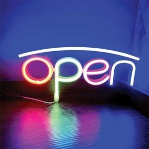 Open LED Neon Motif RGB 3XAA/USB