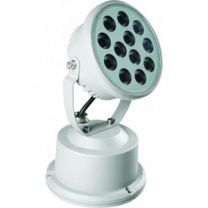230V Warm White LED Alum. Floodlight 12W IP65