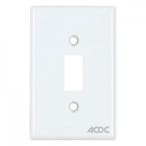 1 Way White Blank Module 4X2 Steel Plate