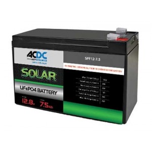 96Wh 7.5Ah 12.8V LiFePO4 BATTERY