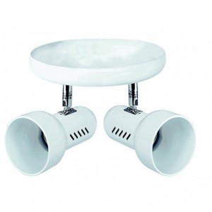 White 60W E27 Max 2 Spot Ceiling Lamp