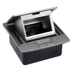 Aluminium Floor Mount Pop Up Power Box (EMPTY)3 Module