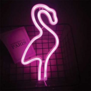 Flamingo LED Neon Motif Pink 3XAA/USB
