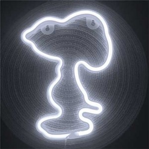 Snoopy LED Neon Motif Cool White 3XAA/USB