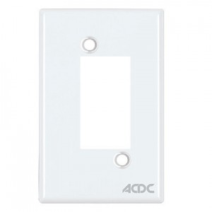 4 Way White Blank Module 4X2 Steel Plate