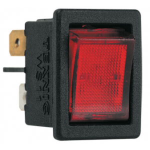 Rocker Switch 6A Spst Red ON/OFF With Lamp