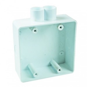 4X4 Spouted Plastic Wall Box