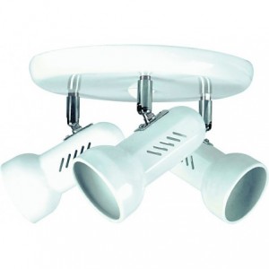 White 60W E27 Max 3 Spot Ceiling Lamp