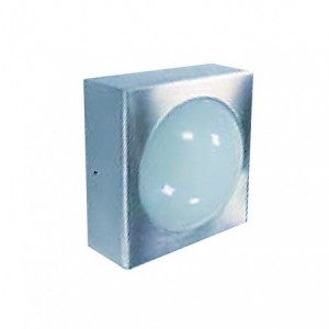 230VAC GREEN LED LIGHT S/STEEL IP65 103x103x63