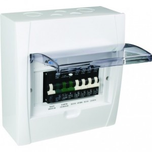 SURFACE WHITE 13mm DB 8-WAY PRE-WIRED