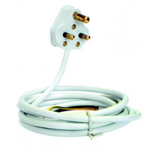 2 METRE CABLE 0.75x3 CORE WITH 5 AMP PLUG TOP