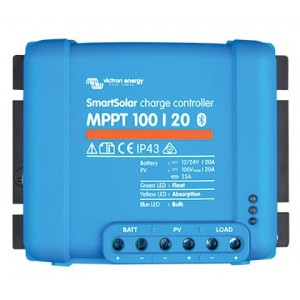 Smart Solar Mppt Solar Charge Controller 100V-12/24V-20A
