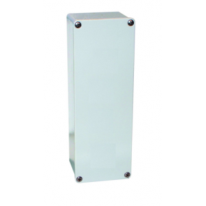 ALUMINIUM BOX GREY IP65. 256Hx91Wx75D