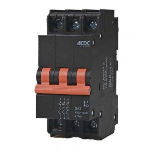 40A 3 POLE 4.5kA D-CURVE MINI RAIL MCB