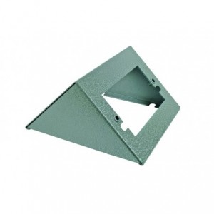 Hammertone Grey Metal Surface Double Socket Base