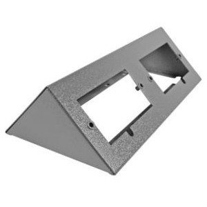 Hammertone Grey Metal Surface Quad Socket Base