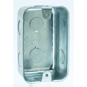 2x4" METAL FLUSH WALL BOX (105x65x45Dmm)