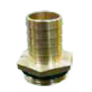 THREADED BRASS CONNECTION M1" (26/34mm) RIBBED Ã˜20mm