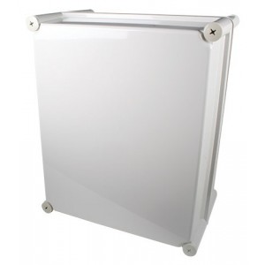 ENCLOSURE 340x280x180 GREY SCREW LID IP66