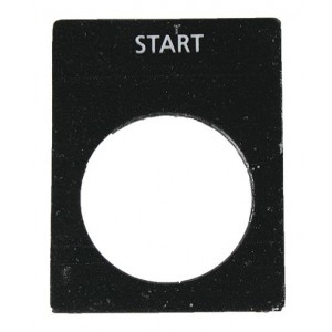 Start Black Aluminium Legend Plate