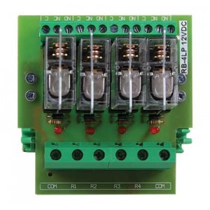 4-WAY PLUG-IN Relay Board 12VDC Open Base