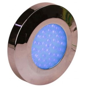 12VAC/DC BLUE LED ALUMINIUM IP44 93x21 DIA