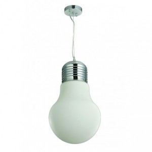 230V 40W E27 Bulb Pendant Light Frosted Glass
