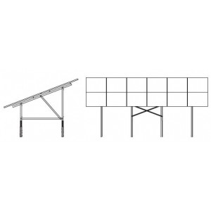 Large Scale Ground Mounting System PRE-GALVANISED
