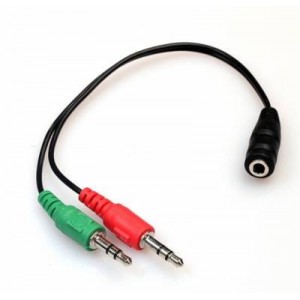 Unbranded STE100 Female Stereo to 2 Male Stereo Cable