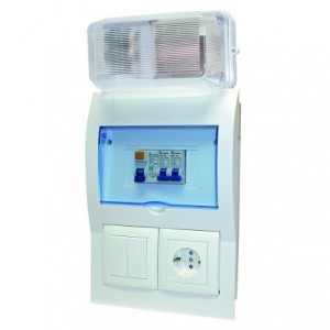 READY BOARD WITH BULKHEAD LIGHT C/W 40A EL + CBs
