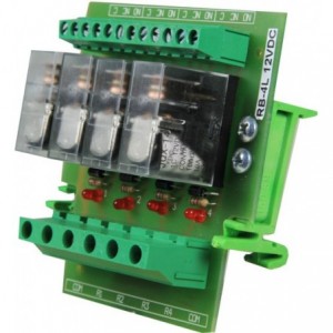 4-WAY Relay Board 12VDC Open Base