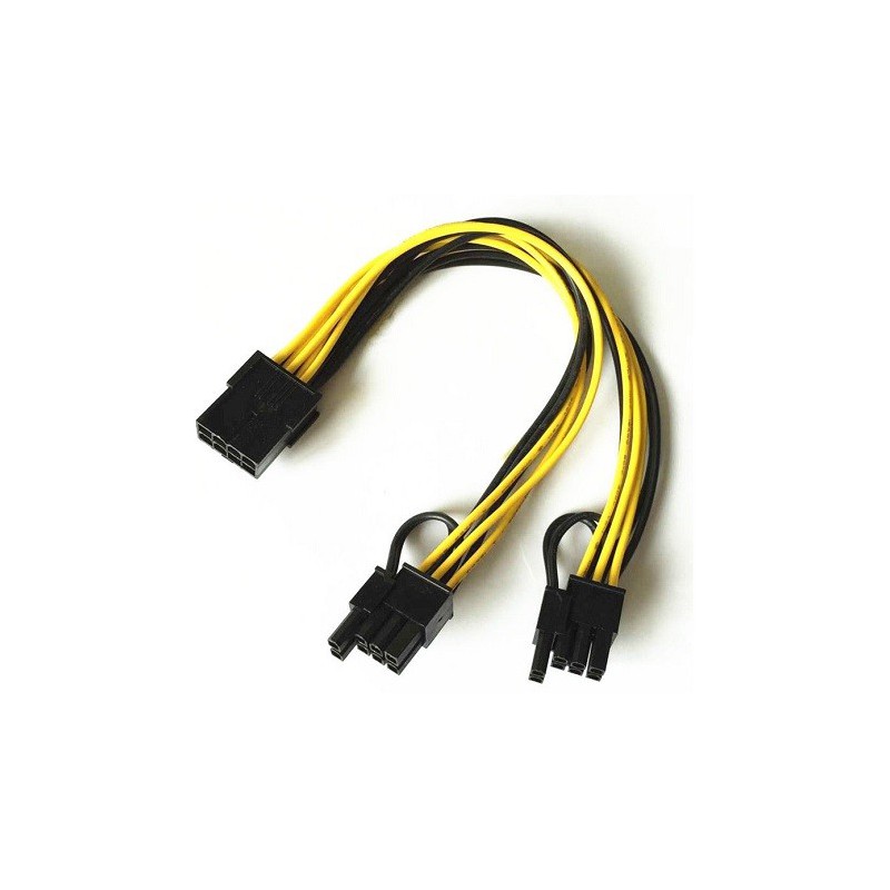 Microworld MOCAB12 8 PIN FEMALE TO 2 X 6 +2 PIN MALE
