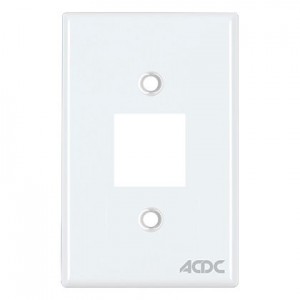2 Way White Blank Module 4X2 Steel Plate